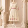 Ivory Grace Midi Dress
