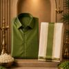 Emerald Heritage Silk Shirt & Dhoti Set Emerald Heritage Silk Shirt & Dhoti Set