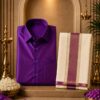 Royal Amethyst Silk Shirt & Dhoti Set Royal Amethyst Silk Shirt & Dhoti Set