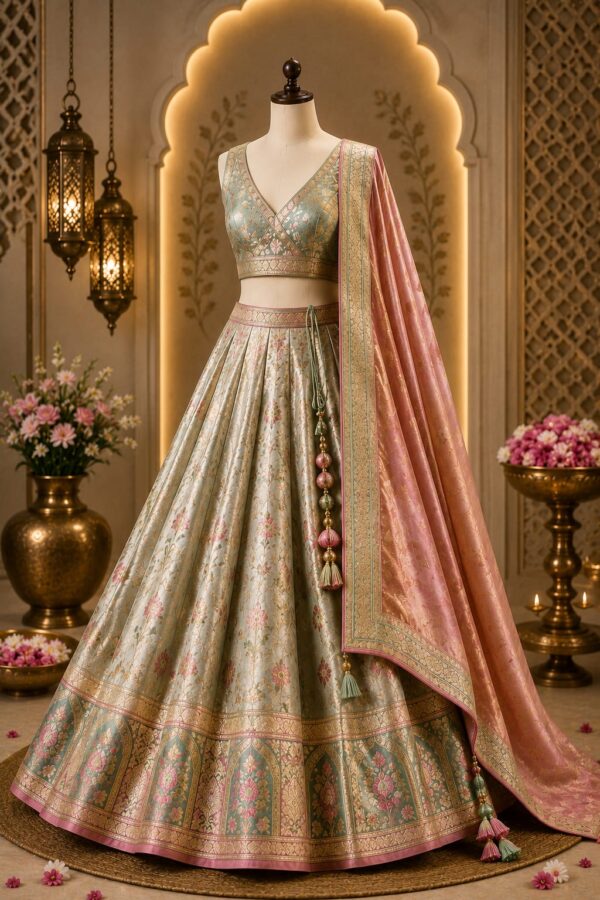 Pearl Blossom Lehenga
