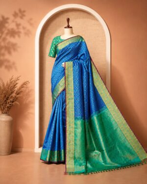 Royal Blue Silk Saree