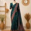 Royal Crimson Silk Saree